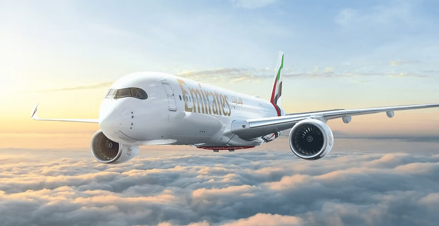 Самолёт Emirates Airbus A350-900